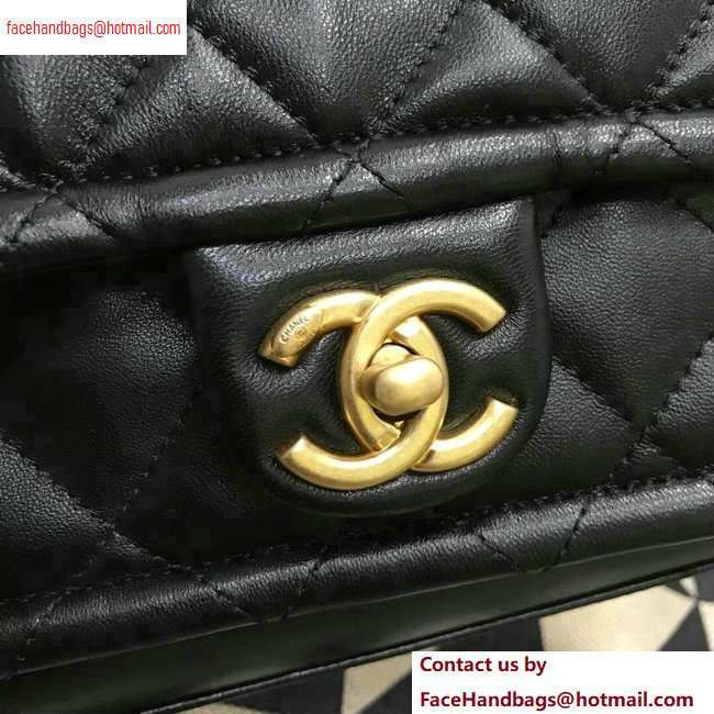 Chanel Lambskin Flap Small Bag AS0936 Black 2020 - Click Image to Close