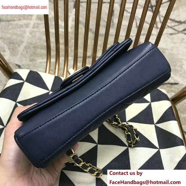 Chanel Lambskin Flap Small Bag AS0936 Navy Blue 2020 - Click Image to Close