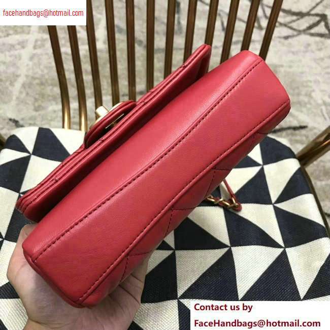 Chanel Lambskin Flap Small Bag AS0936 Red 2020 - Click Image to Close