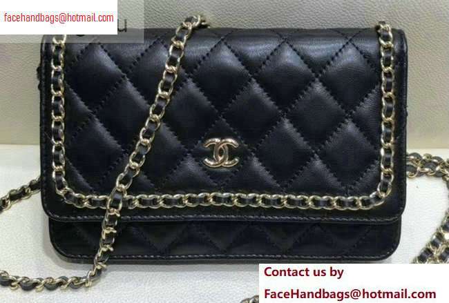 Chanel Running Chain Wallet on Chain WOC Bag AP0674 Black 2020