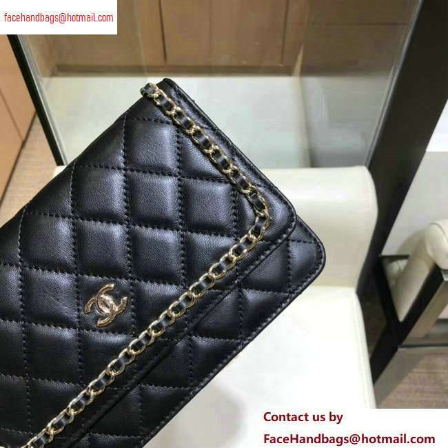 Chanel Running Chain Wallet on Chain WOC Bag AP0674 Black 2020 - Click Image to Close