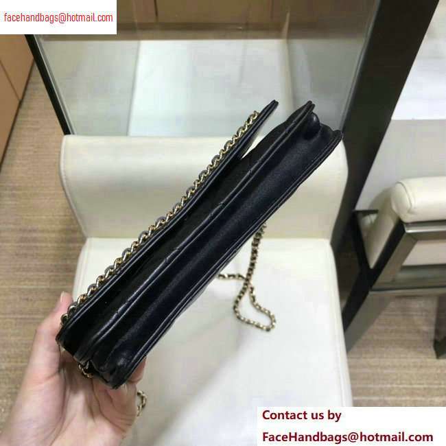 Chanel Running Chain Wallet on Chain WOC Bag AP0674 Black 2020