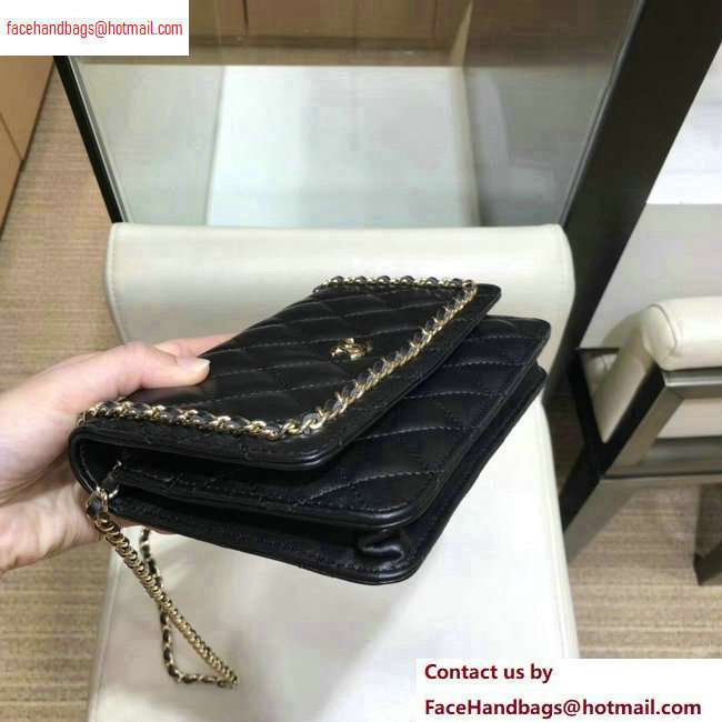 Chanel Running Chain Wallet on Chain WOC Bag AP0674 Black 2020 - Click Image to Close