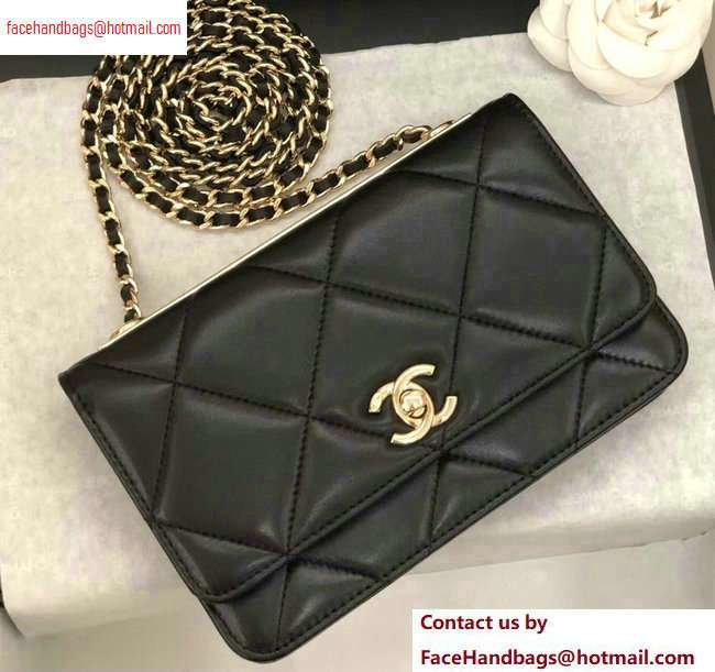 Chanel Trendy CC Maxi Wallet On Chain WOC Bag A80982 Black 2020 - Click Image to Close