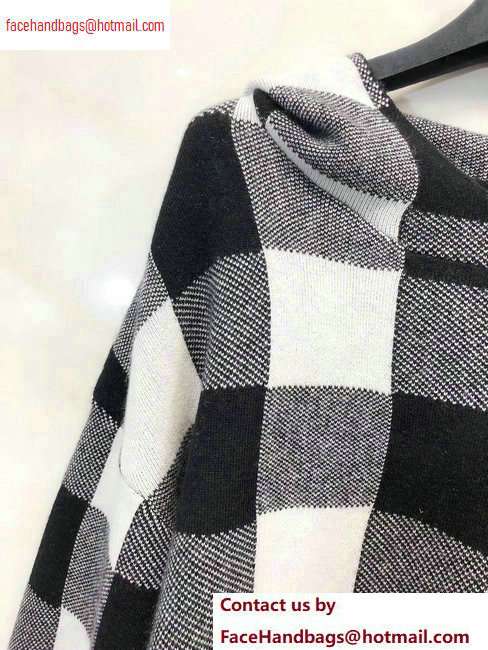 Dior Check J'adior Hoodie Sweater Black/White 2020 - Click Image to Close