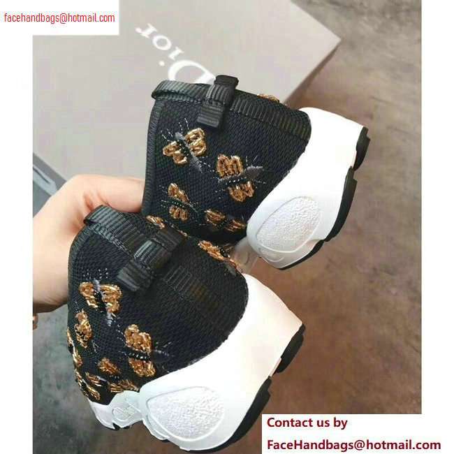 Dior Embroidered Fusion Technical Fabrics Sneakers Black/Butterfly 2020 - Click Image to Close