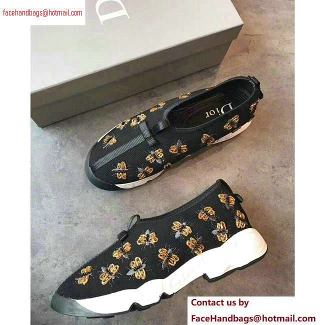 Dior Embroidered Fusion Technical Fabrics Sneakers Black/Butterfly 2020