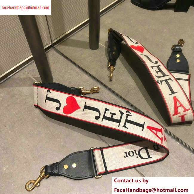 Dior Fabric Heart Embroidered strap 2020