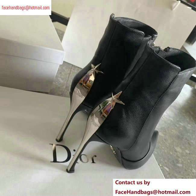 Dior Heel 10cm Star Ankle Boots Black 2020 - Click Image to Close