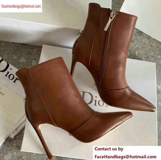 Dior Heel 10cm Star Ankle Boots Brown 2020 Dior Heel 10cm Star Ankle Boots Brown 2020