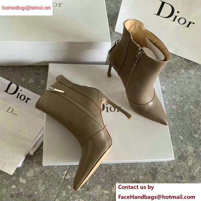 Dior Heel 10cm Star Ankle Boots Camel 2020