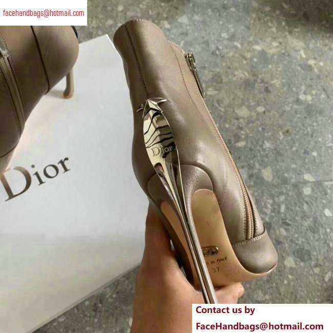 Dior Heel 10cm Star Ankle Boots Camel 2020