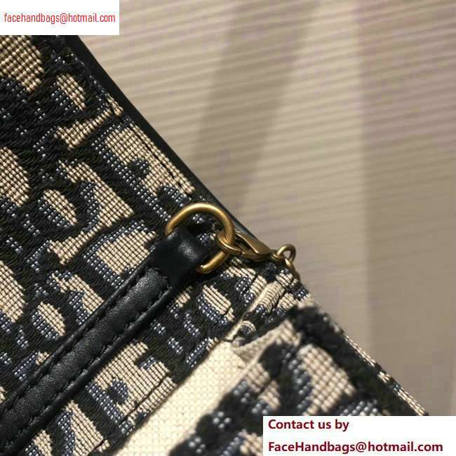 Dior Saddle Mini Phone Bag In Oblique Canvas Blue 2020