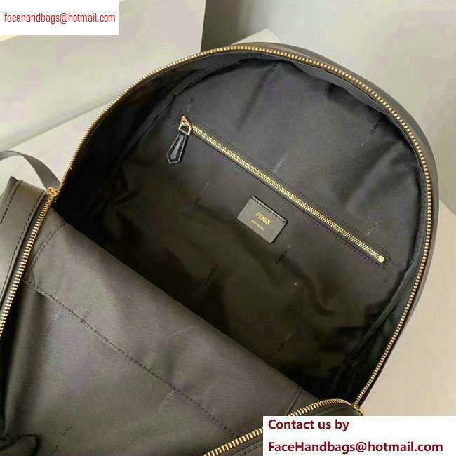 Fendi Bag Bugs Large Backpack Bag Black with Front Pocket 2020