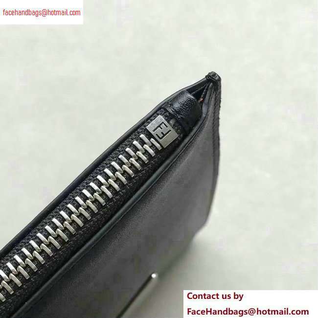 Fendi Bag Bugs Metal Eyes Pouch Clutch Bag Black - Click Image to Close