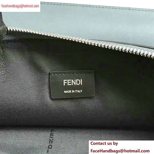 Fendi Bag Bugs Metal Eyes Pouch Clutch Bag Gray - Click Image to Close