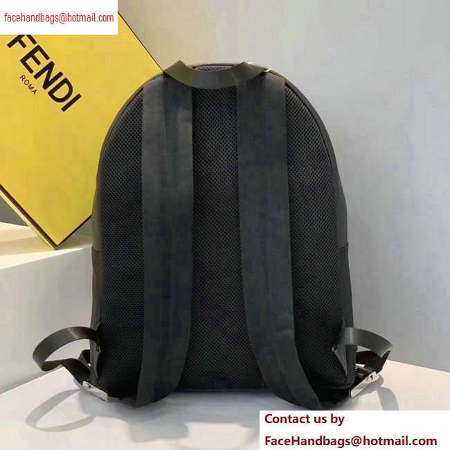 Fendi Bag Bugs Nylon Large Backpack Bag Black/White Eyes 2020