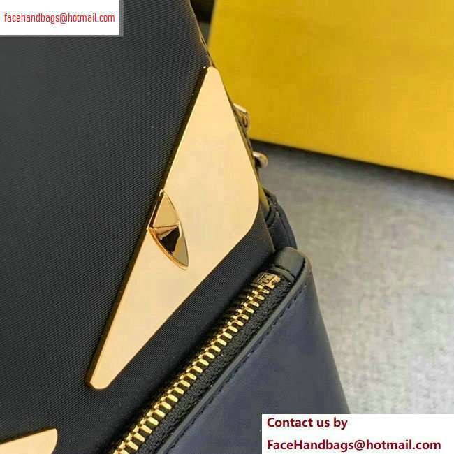 Fendi Bag Bugs Nylon One-shoulder Backpack Belt Bag Black/Gold Eyes 2020 - Click Image to Close