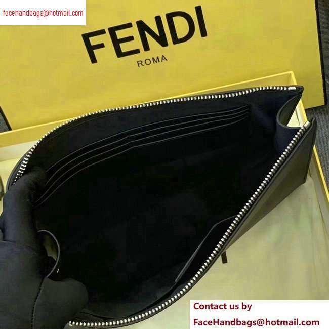 Fendi Bag Bugs Pouch Clutch Bag Black/Red Diabolic Eyes 2020 - Click Image to Close