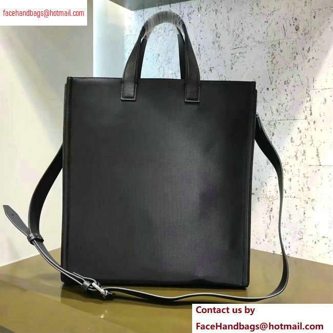Fendi Bag Bugs Shopping Tote Bag Black/Metal Eyes 2020 - Click Image to Close