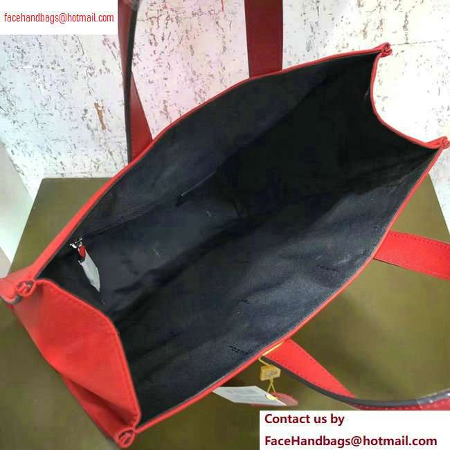 Fendi Bag Bugs Shopping Tote Bag Red/White Eyes 2020 - Click Image to Close