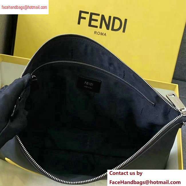 Fendi Bag Bugs Slim Messenger Bag Black/Yellow Diabolic Eyes 2020 - Click Image to Close