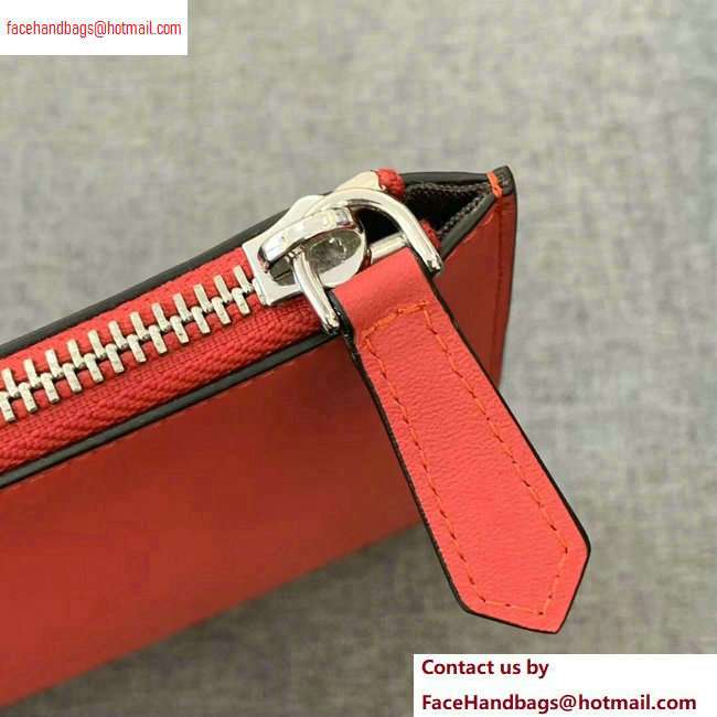 Fendi Bag Bugs Slim Pouch Clutch Bag Red - Click Image to Close