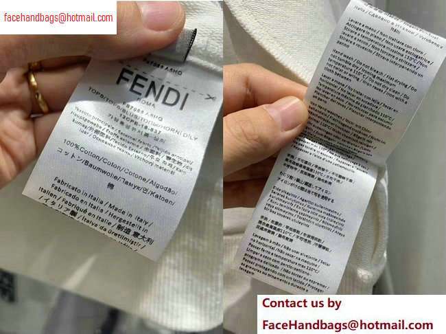 Fendi FF Logo Trim Jacket and Pants Suit White 2020