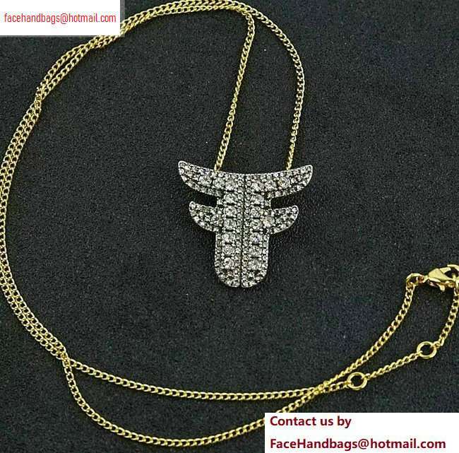 Fendi FFreedom Chain Pendant Necklace
