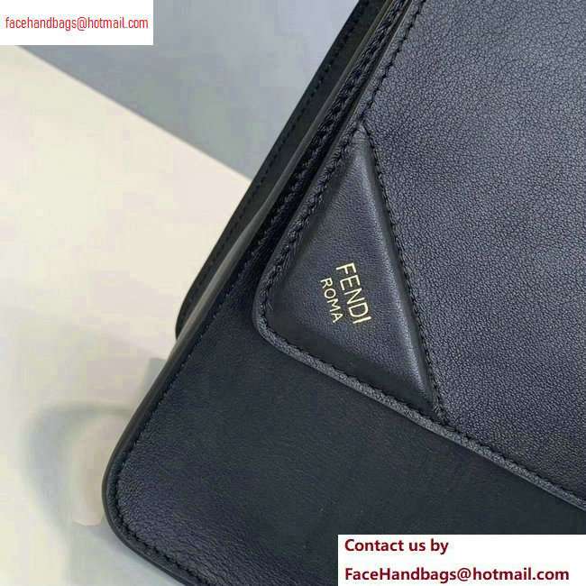 Fendi Leather Kan U Large Bag Black 2020
