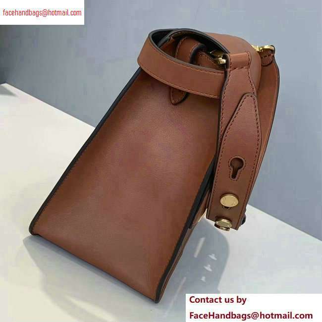 Fendi Leather Kan U Large Bag Brown 2020