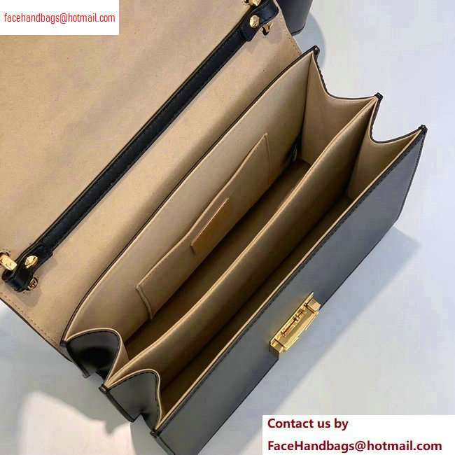 Fendi Leather Kan U Medium Bag Embossed FF Pattern 2020 - Click Image to Close