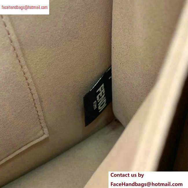 Fendi Leather Kan U Medium Bag Embossed FF Pattern 2020 - Click Image to Close