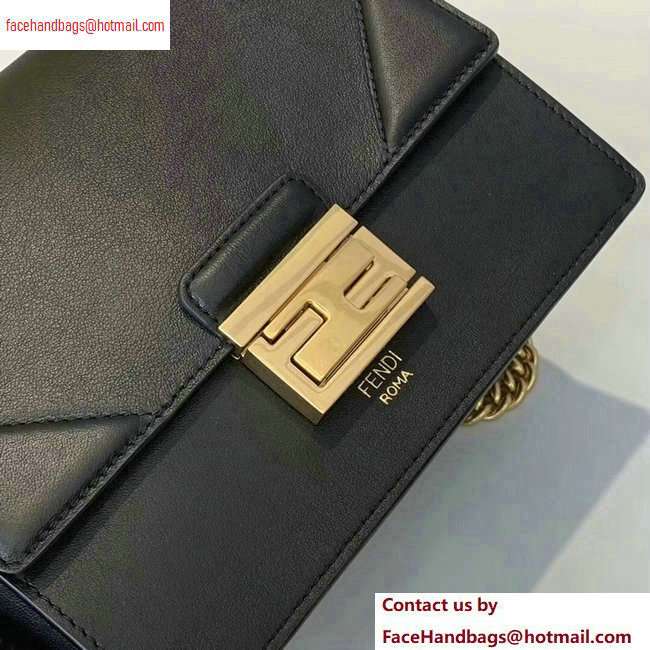 Fendi Leather Kan U Mini Bag Black 2020 - Click Image to Close