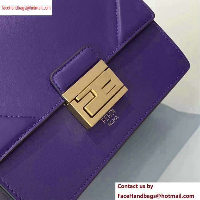 Fendi Leather Kan U Mini Bag Purple 2020