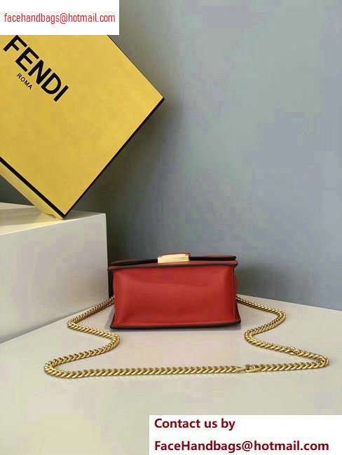 Fendi Leather Kan U Mini Bag Red 2020