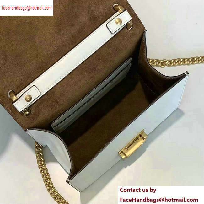 Fendi Leather Kan U Mini Bag White 2020