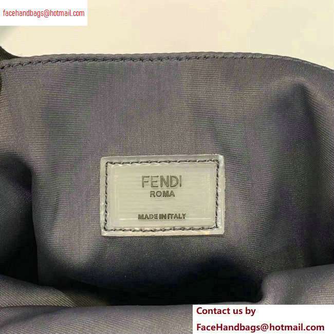 Fendi Mesh Fabric FF Motif Wide-design Backpack Bag Black 2020 - Click Image to Close