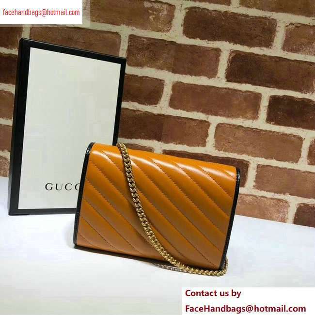 Gucci Diagonal GG Marmont Mini Shoulder Bag 573807/474575 Brown 2020 - Click Image to Close