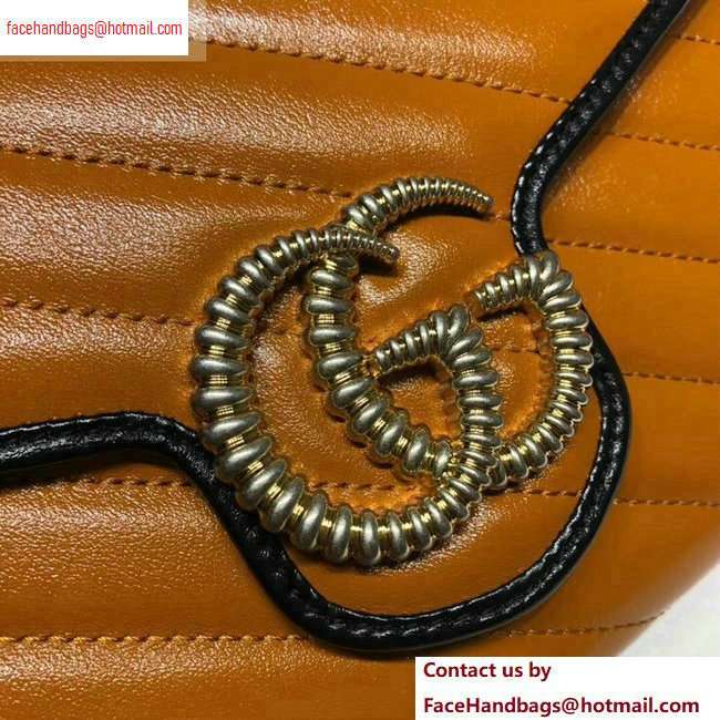 Gucci Diagonal GG Marmont Mini Shoulder Bag 573807/474575 Brown 2020 - Click Image to Close