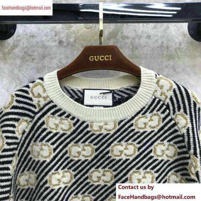 Gucci GG Stripe Wool Jacquard Top 2020