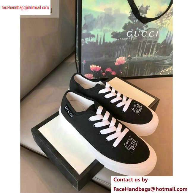 Gucci Interlocking G Sneakers Black 2020 - Click Image to Close