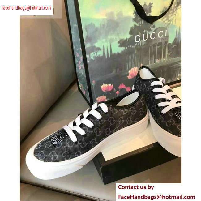 Gucci Interlocking G Sneakers GG Black 2020 - Click Image to Close