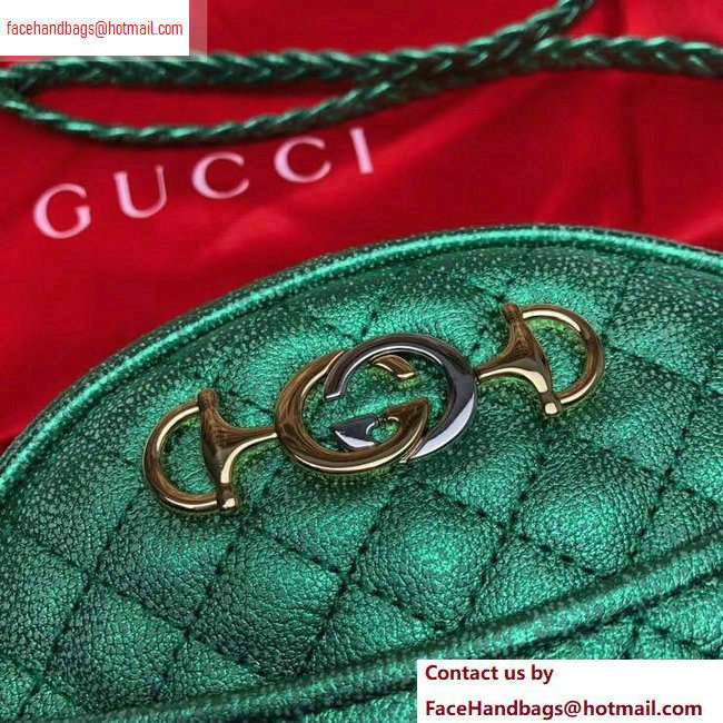 Gucci Laminated Leather Mini Shoulder Bag 534951 Green 2020 - Click Image to Close
