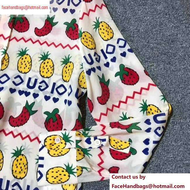 Gucci Pineapple and Strawberry Print Shirt 2020