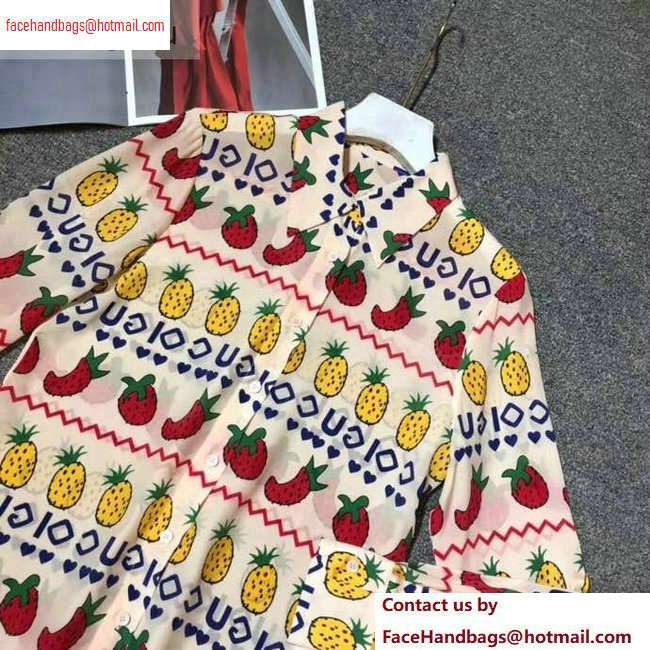 Gucci Pineapple and Strawberry Print Shirt 2020