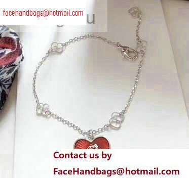 Gucci Red Heart Bracelet