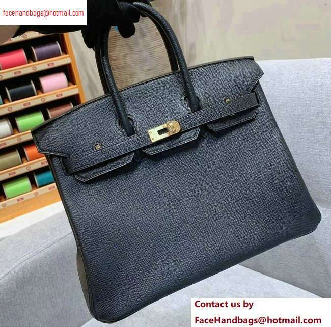 Hermes Birkin 25cm Bag in Original Epsom Leather Black