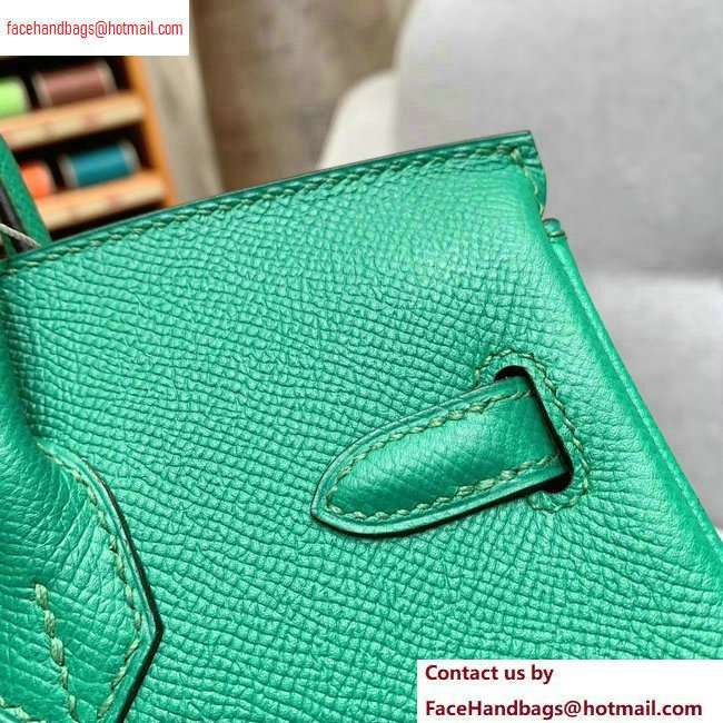 Hermes Birkin 25cm Bag in Original Epsom Leather Green - Click Image to Close