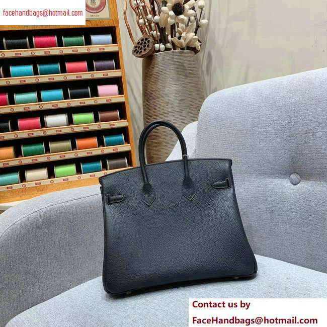 Hermes Birkin 25cm Bag in Original Togo Leather Black